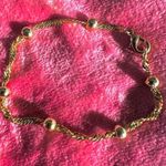 Gold tone ball and chain bracelet Photo 3