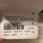 Equine Couture  Belt size M long 44” Black and Tan brand new quilted suede Photo 2