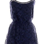 Hollister  Navy Lace Babydoll Romper Y2K Juniors Large Lined Floral Cottagecore Photo 0