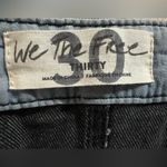 Free People WE THE FREE by  East Of Eden Paperbag Mini Denim Skirt size 30 gray Photo 4