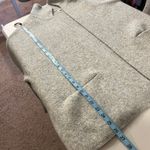 Look By M Gray Knit Soft Oversized Open Style Cardigan Sweater Pockets One Size White Size L Photo 9