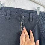 American Eagle Black Cargo Pants Stretch Waist Zip Fly Womens 4 Sporty Utility Photo 4