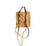 ZARA  Quilted Satchel Style Small Tote‎ Bag Mustard Yellow Photo 4