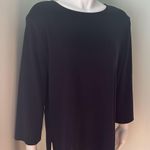 Misook  Long Sleeve Black Tunic Medium Photo 1
