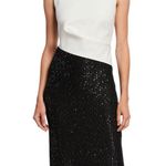 St. John  Colorblock Tuxedo Bodice Dress w/Sequin Ribbed Knit, Size 10 NWT $1395 Photo 1