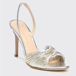 Veronica Beard  leather metallic knot sandals Photo 1