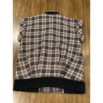 Veronica Beard  Enzo Dickey Oversized Plaid heavy knit tweed Vest Sz Small Photo 5