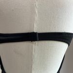 Aerie  Black Ribbed One Piece Swimsuit Strapless Cheeky Size XL Photo 4