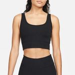 Nike One Luxe Black Ribbed Sports Bra Tank Photo 0