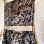 Jessica McClintock satin embroided over lace cocktail gown size 6 Photo 3