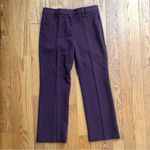 Ann Taylor The Sophia Straight Leg Rich Burgundy Plum Pants Women’s Size 8 Photo 9