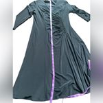 Evan Picone  Women's 3/4 Sleeve‎ Black A-Line Dress Ruched Size 4 Photo 5