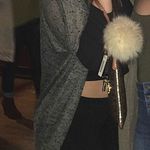 Material Girl Gray And Black Fitted Shawl Photo 0