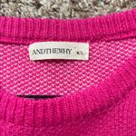 Andthewhy  Warm Long Sleeve Leopard Print Crewneck Sweater Medium Large Oversized Photo 2