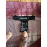 Forever 21 Women’s Sheer Cropped Top Check Plaid Button Down CLong Sleeve Size Small S Photo 5