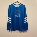 NFL Detroit Lions Blue long sleeve lightweight Sweatshirt! Size small! Photo 1