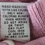 Vintage Shimmer Pink Metallic V neck Sweater Size M Photo 6