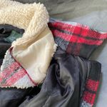 Wild Fable Red Plaid Coat Photo 3