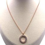 Kate Spade  New York  Full Circle Mini Pendant Necklace in Clear/Rose Gold Photo 0