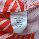 J.Crew Shirt Womens 10 Orange Floral Flower Tropical Office Casual Versatile Photo 7