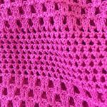 Pink Crochet Swim Coverup Size XL Photo 2