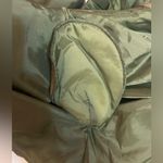 Oleg Cassini Vintage  100% Silk Jacket Size Small Military Green Photo 3