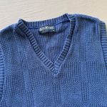 Vintage Puritan Knit Sweater Vest Blue Size M Photo 3