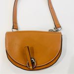 ZARA 100% leather and chain waist belt bag with silver hardware Photo 4