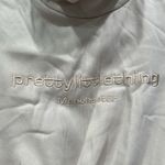 Pretty Little Thing Pretty Little Things Women’s Cream Tan Manchester Crop Hoodie Sweater Sz Small Photo 1