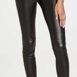 Theory  Adbelle L2 Pants Lamb Leather Skinny High Rise Plants Black Womens Size 8 Photo 0