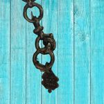 Lucky Brand  Necklace Double Circle Pendant Butterfly Stations Faux Turquoise 20" Photo 4