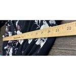 Xhilaration Women's Black Floral Print Jumpsuit XL Sleeveless Cropped Lightweight Romantic Photo 3