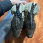 Superdry Super-dry leather heeled western boots Sherpa trim size 8 Photo 5