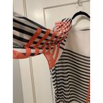 Calvin Klein Calvin Klein Womens Stripe Kaftan Dolman Blouse Multicolored Size XL + Scarf Photo 2