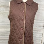 L.L.Bean  Women's Insulated Quilted Vest Brown/Multi Plaid-Small Photo 1