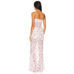 Lovers + Friends  Kenzie Gown in Pink Floral Multi Small New Womens Maxi Dress Photo 1
