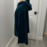 Adidas  Tecmin Teal Velour Bell Sleeve Hoodie Photo 7