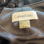 Calvin Klein  Black Sequin Gown Evening Dress Formal Party Pageant Prom Size 6‎ Photo 4