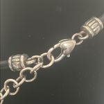 Brighton Retired Brazilian Triple Hearts Silver Charm Pendant Black Necklace Photo 8