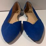 DV Dolce Vita Cobalt Blue Suede Rounded Toe‎ Cut Out Ballet Flats Shoes Size 6.5 Photo 1