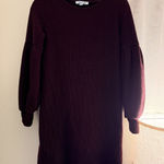 Maroon Sweater Dress Red Photo 0