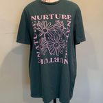 Goodfellow & Co  Women’s Large Green and Pink Short Sleeve Crewneck T-Shirt Photo 0