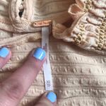 Free People  Orange Ruffle Mock Neck Blouse Photo 1