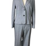 Kasper Women’s Pant Suit 2 Button Kate Classic Fit Notch Lapel Gray Plus Size 16 Photo 14
