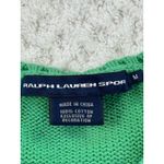 Ralph Lauren Sport Green Navy Striped Cotton Sweater‎ Top Size M Buttons Size M Photo 6