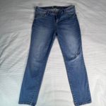 Kut From The Kloth  Connie Ankle Skinny Jeans Blue Distressed Size 16 Medium Wash Photo 1