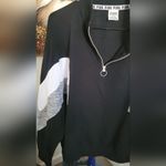 PINK - Victoria's Secret Pink Victoria’s Secret Gray & Black 1/4 zip pullover size Large Photo 11