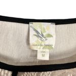 Anthropologie  Weston Wear Piped Peplum Grey Sleeveless Lace Top Size Medium Photo 2