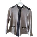 2 for $30 Tabit Front Zipper Lightweight Color Black Sweater SZ L Gray Size L Photo 0