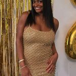 FashioNova Gold dress Photo 0